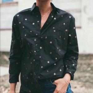 Madewell star button up shirt